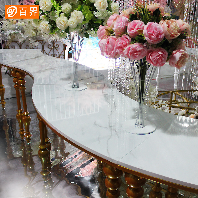 百界新款婚庆道具铁艺甜品桌婚礼迎宾区布置装饰摆件点心台签到区