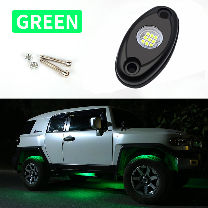 Material de aleación de aluminio para lámpara de chasis de automóvil brillante   LED goteo de goma multicolor chasis lámpara de atmósfera lámpara modificada image 10