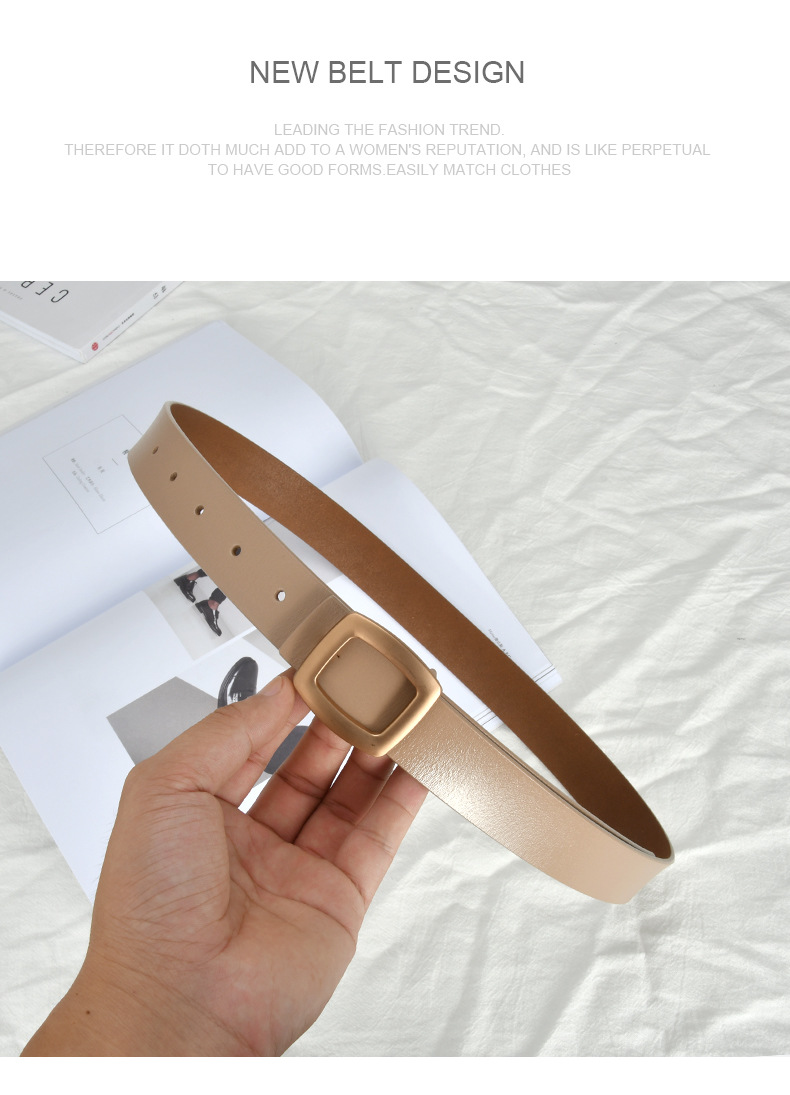2024 New Vintage Belt Belt Women's Decoration Versatile Jeans Belt with Windbreaker Suit Dress Simple and Fashionable True Belt_viptrois.com
