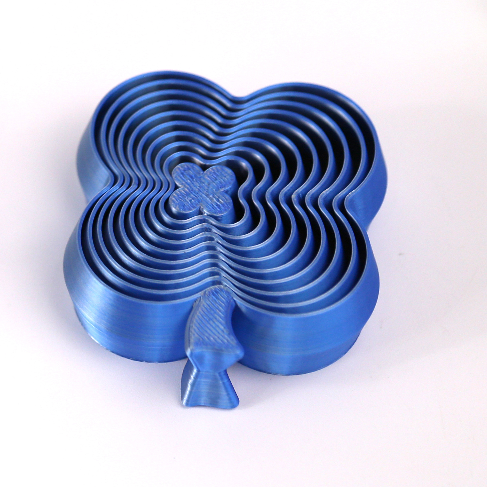 Transfronterizos en forma de flor torre de rábanos impresa en 3D juguetes apilados Puzzle Puzzle