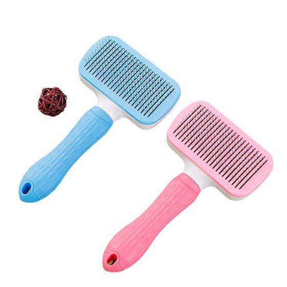Spot Direct Sales Pet Hair Brush Comb Cleaning Beauty Comb Knot Comb Automatic Hair Removal and Floating Hair Cleaning Supplies