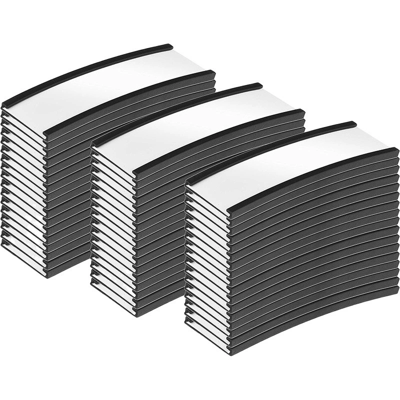 Прямая поставка с фабрики C-образная магнитная карта этикетка зажим железная дверь шкафа магнитная наклейка с именем складская полка логотип набор карт