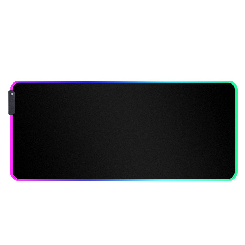 Alfombrilla de escritorio con teclado RGB mouse pad engrosada para deportes electrónicos súper brillante Alfombrilla de ratón USB impermeable para uso exclusivo transfronterizo