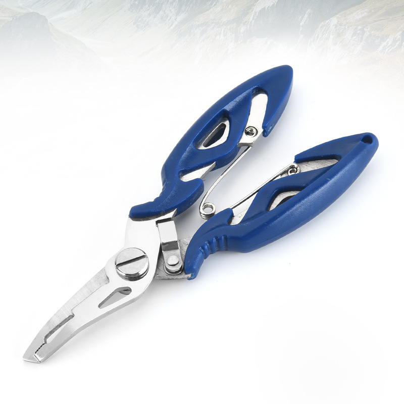 厂家批发 不锈钢鹰嘴钓鱼钳 便捷式鱼线剪路亚钳夹鱼钳控鱼钳工具
