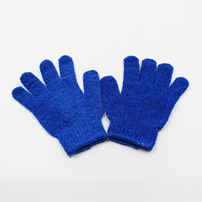 Guantes de toallas de limpieza de cinco dedos para adultos, toallas de baño, artefactos de baño de espalda, toallas de baño de espalda, guantes de espesación de barro frotados