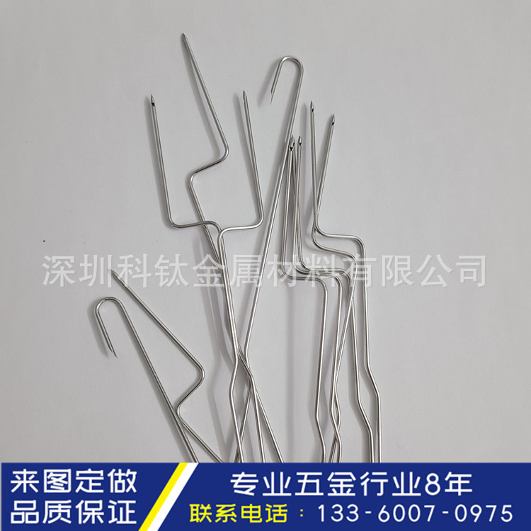 316L不锈钢毛细管多角度折弯缩尖变径生产管壁开槽打孔加工