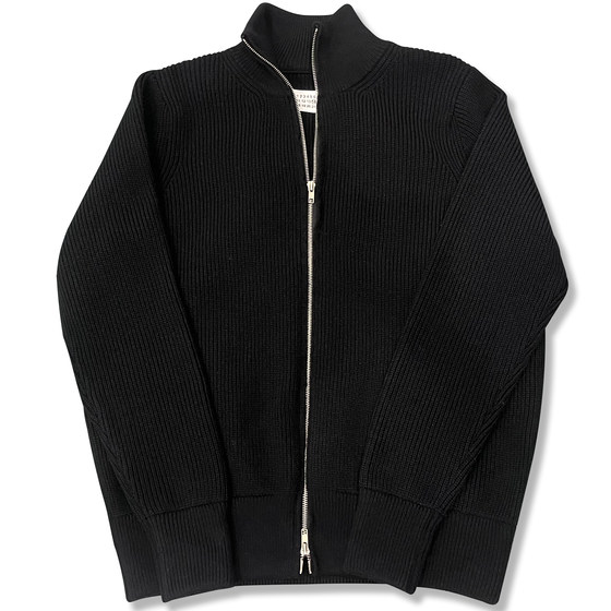 MARGIELA style turtleneck zipper Magila warm cardigan sweater coat men's and women's anti-Pilling sweater