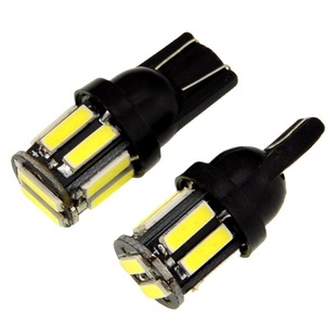 Car led width indicator light T10 7020 10LED license plate light W5W door side light t10 led backup bulb