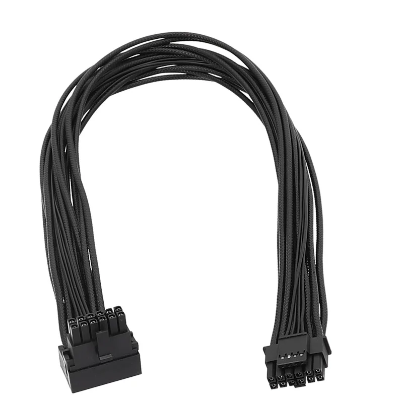 Графическая карта линия 90 градусов L-образный тип 12VHPWR 16PIN к 16PIN модуль кабель для графической карты ATX3.0 выпуклая линия