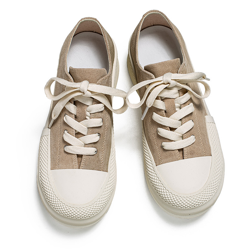 3172 Big Head für Herren 2024 Frühjahr Neues Echtleder Dicke Sohle Lässiger Promi Gleicher Akademie-Stil Klein und beliebt_voghion.com