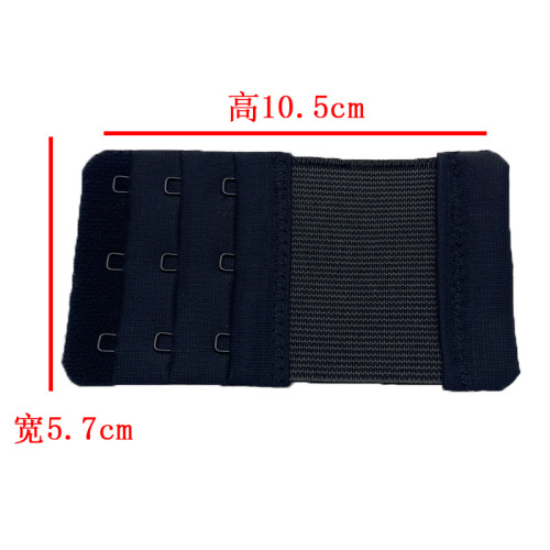 Bra accessories 5.7cm elastic band extension buckle three rows three buckles nylon extension buckle underwear hook buckle distance 1.9cm