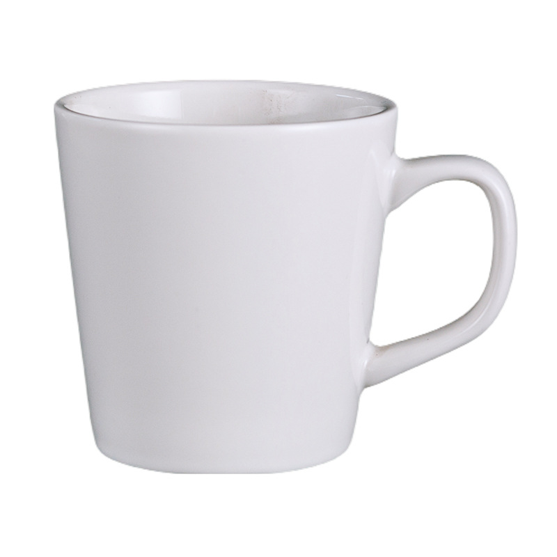 Transfronterizo de Amazon taza blanca taza de alto aspecto creativo Oficina taza de café pareja taza de agua Taza de cerámica