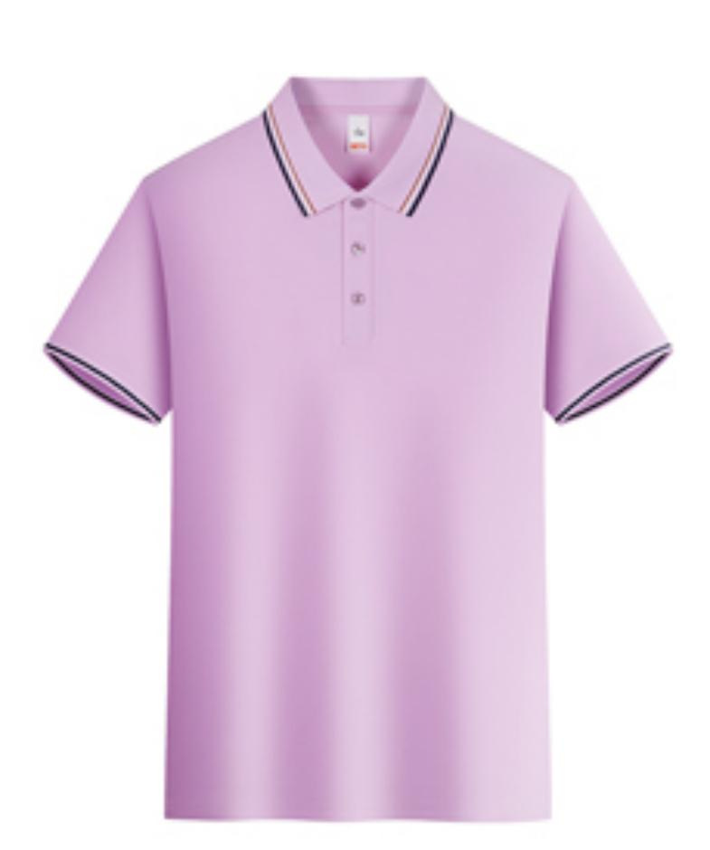 2025 verano fresco, transpirable, ligero, lujo, fragancia, algodón de imitación, solapa de color sólido, camisa POLO en vivo, camiseta de manga corta