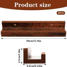 实木唱片展示架墙上置物架壁挂式黑胶唱片架墙面一字隔板墙壁装饰