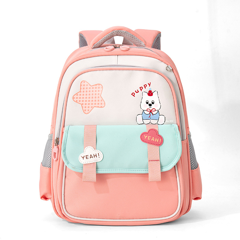 Nuevas mochilas transfronterizas para niños de 5 - 8 años de edad, mochila infantil de gran capacidad, mochila encantadora, mochila escolar de color de moda.
