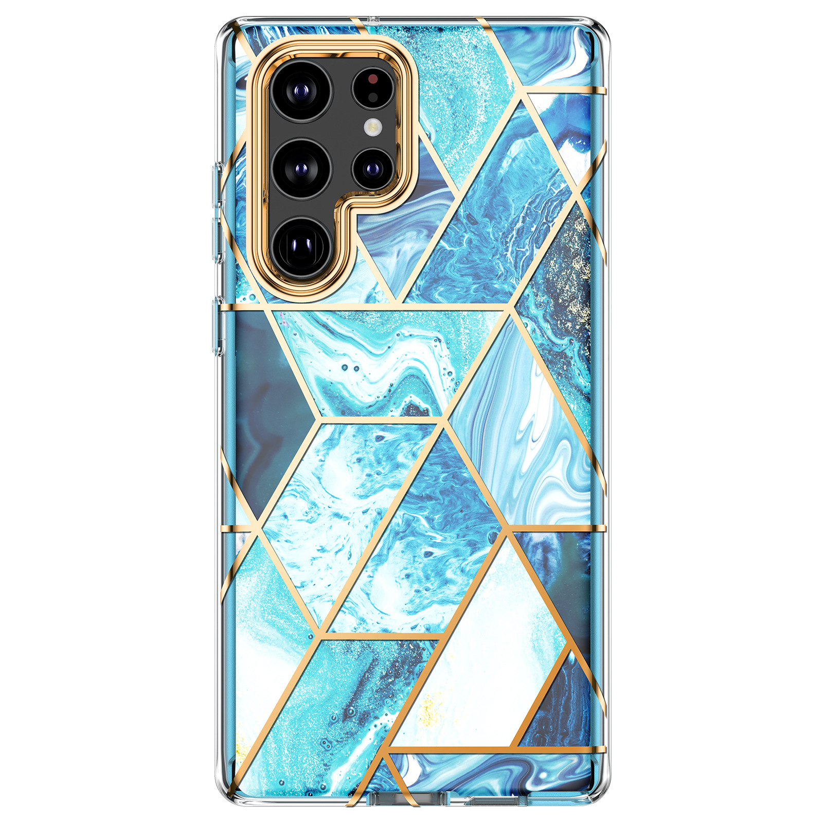 Shockproof Marble Phone Case For Samsung S24 And S23 Ultra Pink_voghion.com
