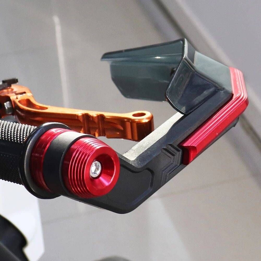 Motocicleta Modificada cuerno parabrisas guardamanos accesorios coche eléctrico mango manillar protección cubierta a prueba de viento motocicleta eléctrica Universal