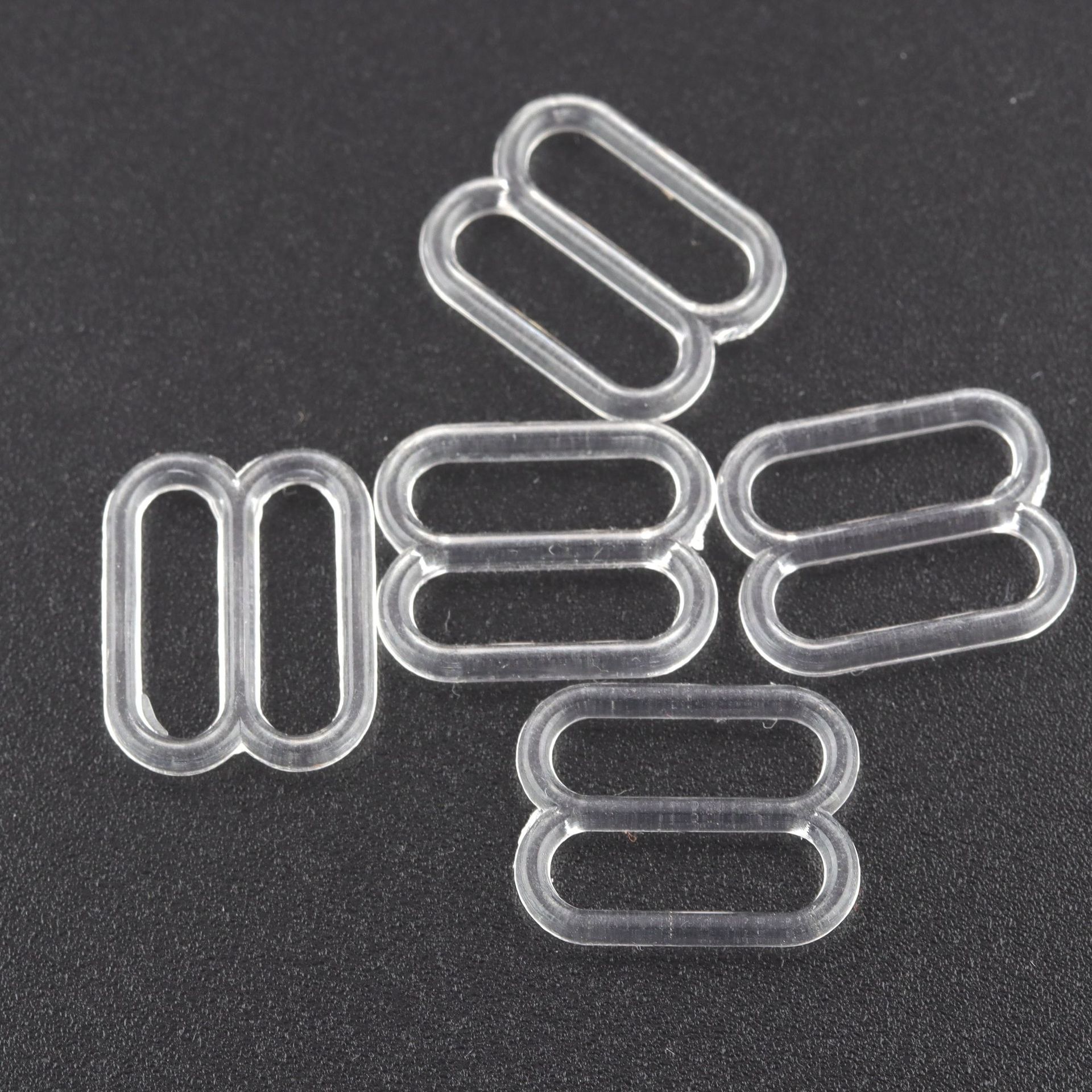 8 hebillas de Goma de embalaje interior de 1,0 cm (color transparente) / grano - convencional