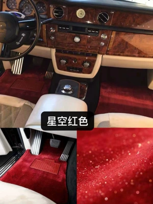 S480 S-Class S450L E300L: Ayaqaltılar (Kovriklər) - five-seat-mats-bright-red