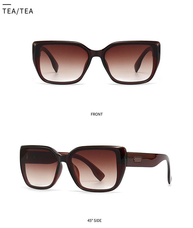 2023 foreign trade cross border metal accessories square frame sunglasses for men European and American street style sunglasses for women wholesale 9120_voghion.com