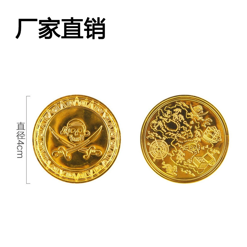 Игровой набор для поиска сокровищ: карта пиратов, золотые и серебряные монеты, фишки-монеты, мини-пазл (прямые поставки с завода)