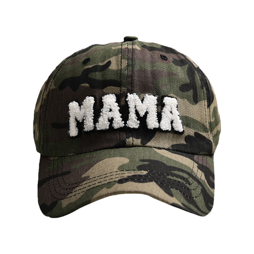 56g Weight Baseball Cap Hats Type Street Occasion Women's Fashion Mama Letter Embroidery Curved Eaves Baseball Cap