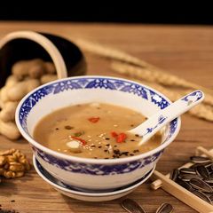 Miao Hui Oil Tea Walnut Salted Beef Marrow Jujube Shanxi Specialty Breakfast Meal Replacement Instant Brewable Bag Packaging Bulk Wholesale