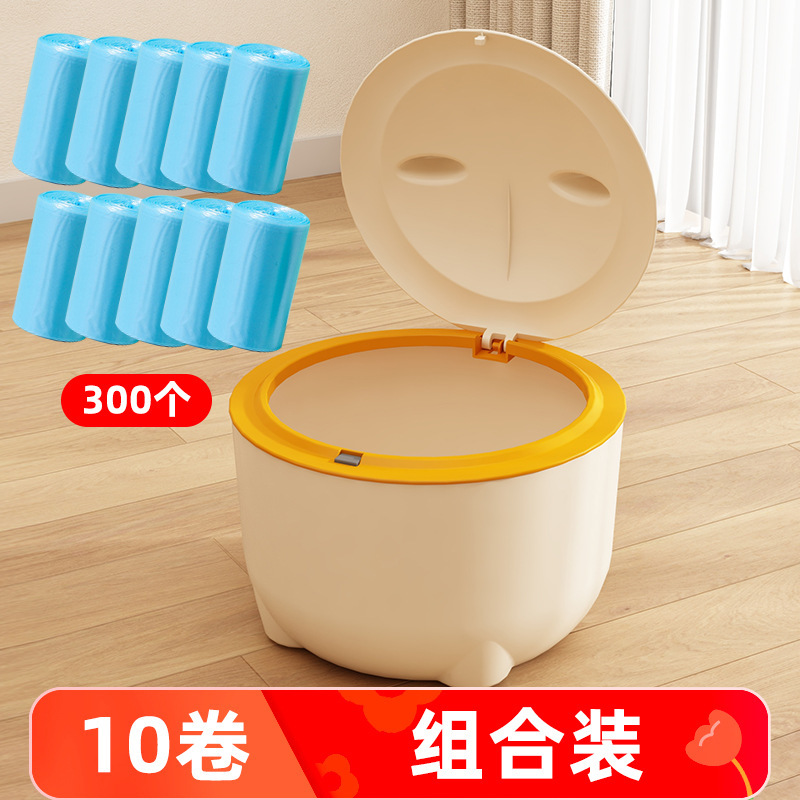 El nuevo bote de basura para mascotas evita que las mascotas se volteen, limpia y desodoriza la arena para gatos con tapa, suministros para botes de basura para perros al por mayor