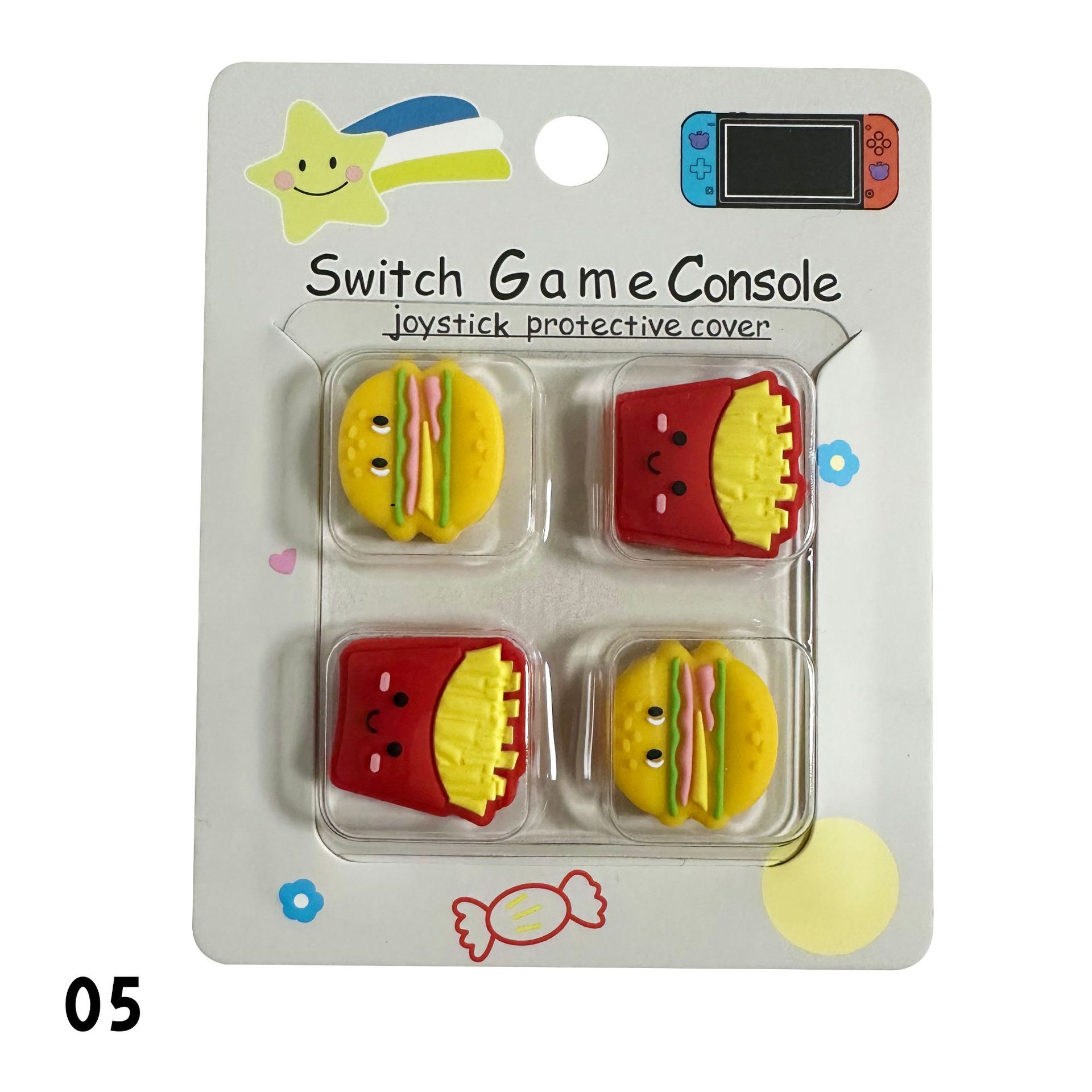 Tapa basculante de silicona de Nintendo Switch de dibujos animados NS Lite tapa basculante tapa protectora mango tapa protectora basculante