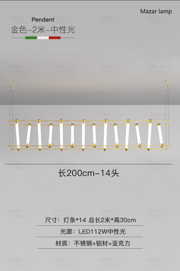 Zhongshan diseñador de lámparas candelables iluminación de estudio minimalista oficina creativa barmaza arte restaurante lámpara