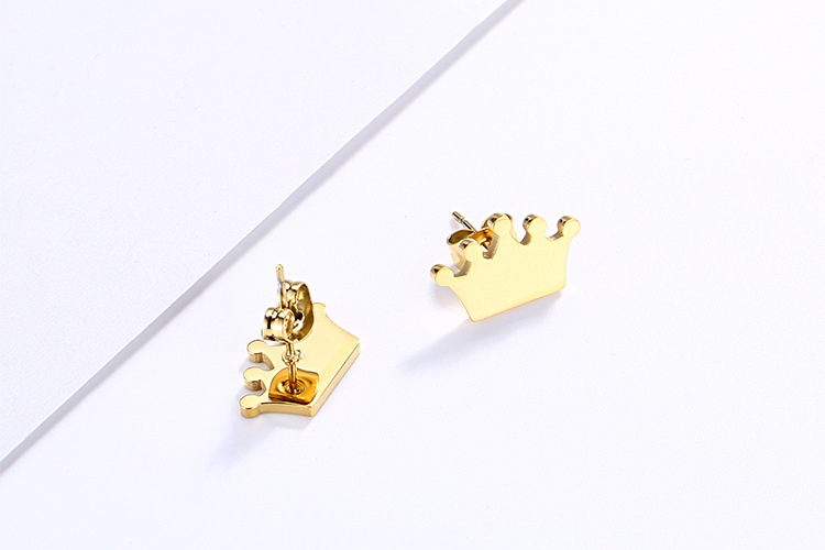 Fashion Geometric Stainless Steel No Inlaid 18K Gold Plated Earrings display picture 1