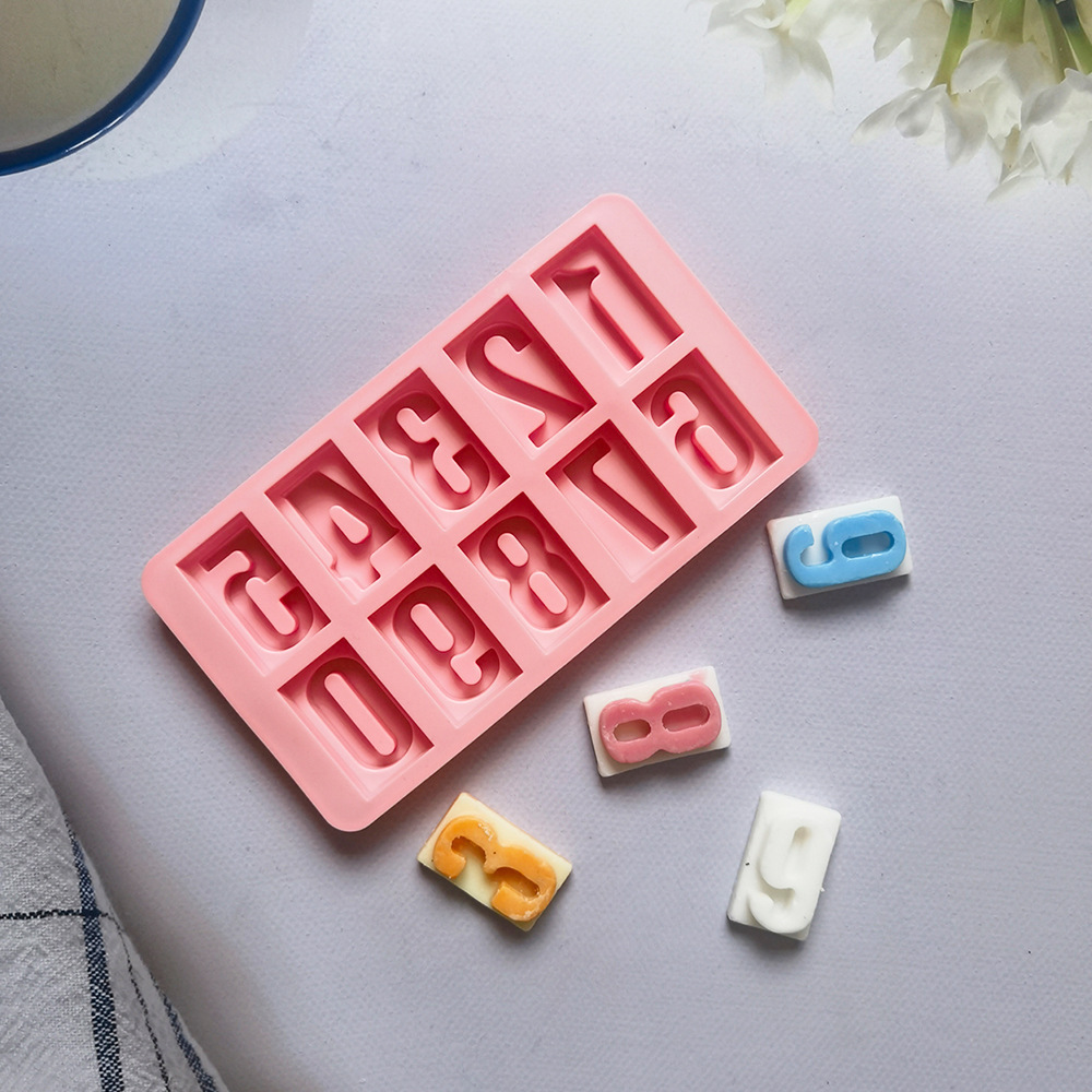 09 chocolate digital 455 molde de silicona para pastel de chocolate molde de pan herramientas de panadería