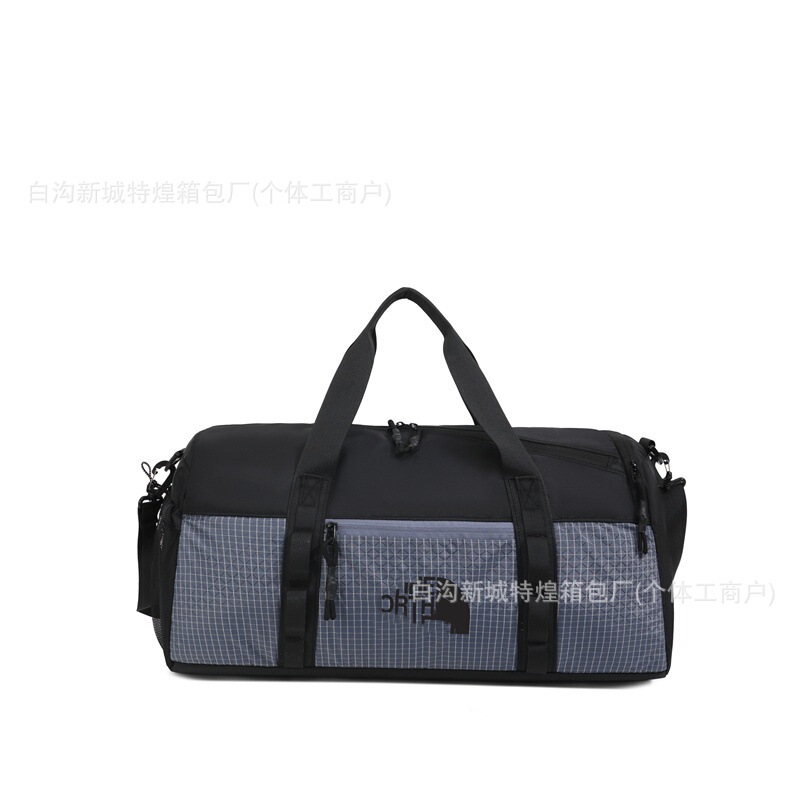 新款北臉大容量单肩斜挎包学生行李旅行登机手提包T/NF运动健身包|undefined