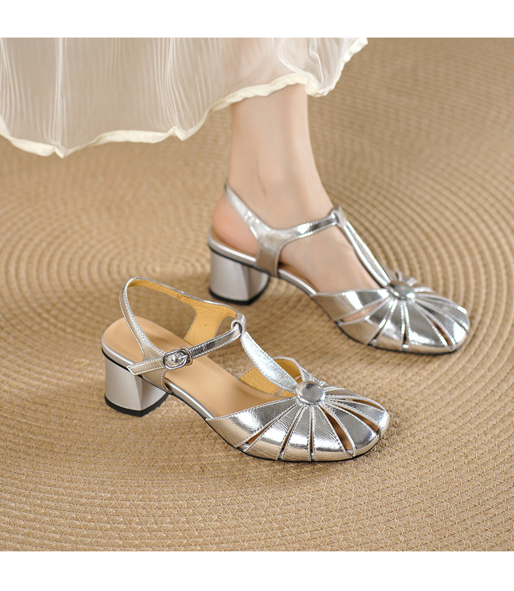 CHIKO Carter Square Toe Block Heels T-Strap Shoes CHIKO Carter Square Toe Block Heels T-Strap Shoes