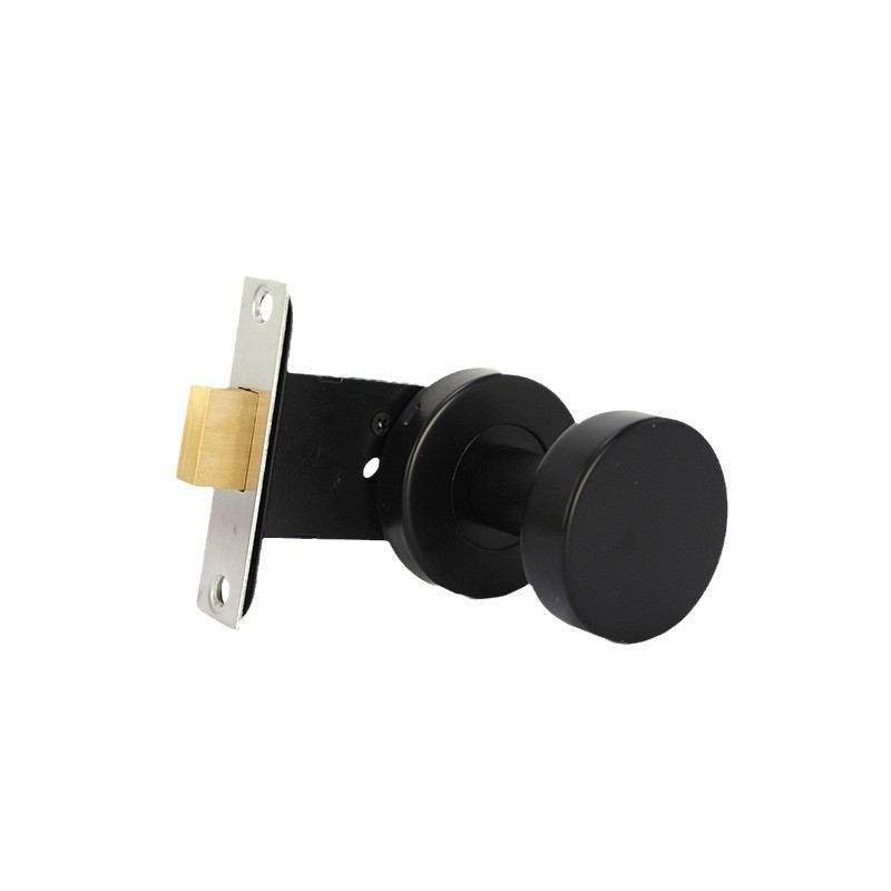 Cerradura redonda de un solo lado de aleación de zinc cerradura de puerta invisible cerradura esférica simple cerradura interior cerradura de pared de fondo cerradura de dormitorio cerradura oculta