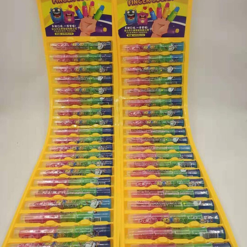 Finger Candy, 1 Yuan Candy on Your Fingers, Delicious, Fun and More Health, 20 Pieces Per Version of Snacks Wholesale and Retail