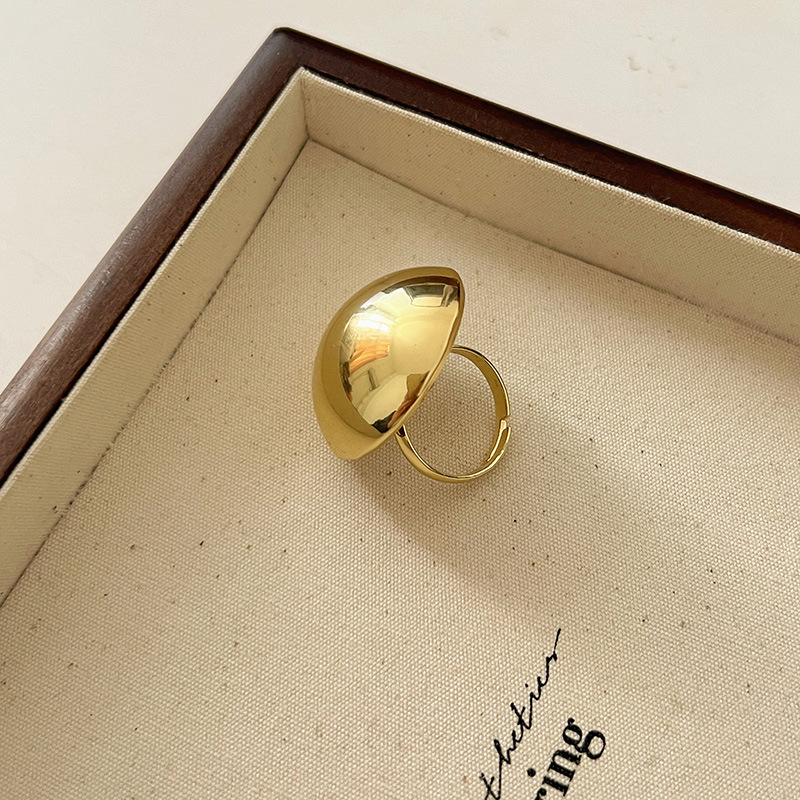 Alloy Material Simple Style Classic Style Solid Color Alloy Plating Women's Rings