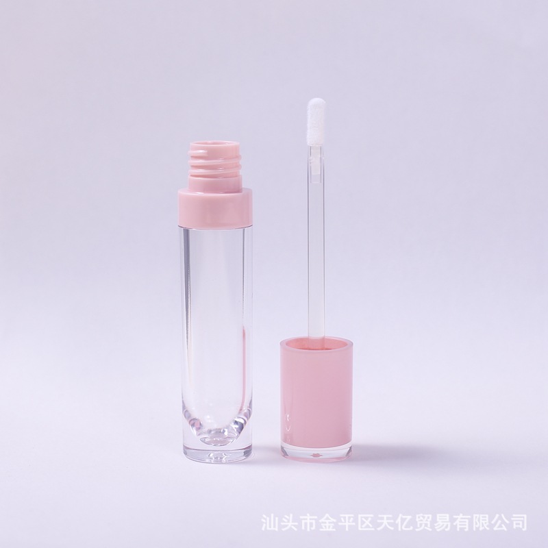Spot envío gratis descuento esmalte de labios brillo de labios tubo vacío cabezal de cepillo de silicona botella multicolor bolsa cosmética de tubo redondo pequeño
