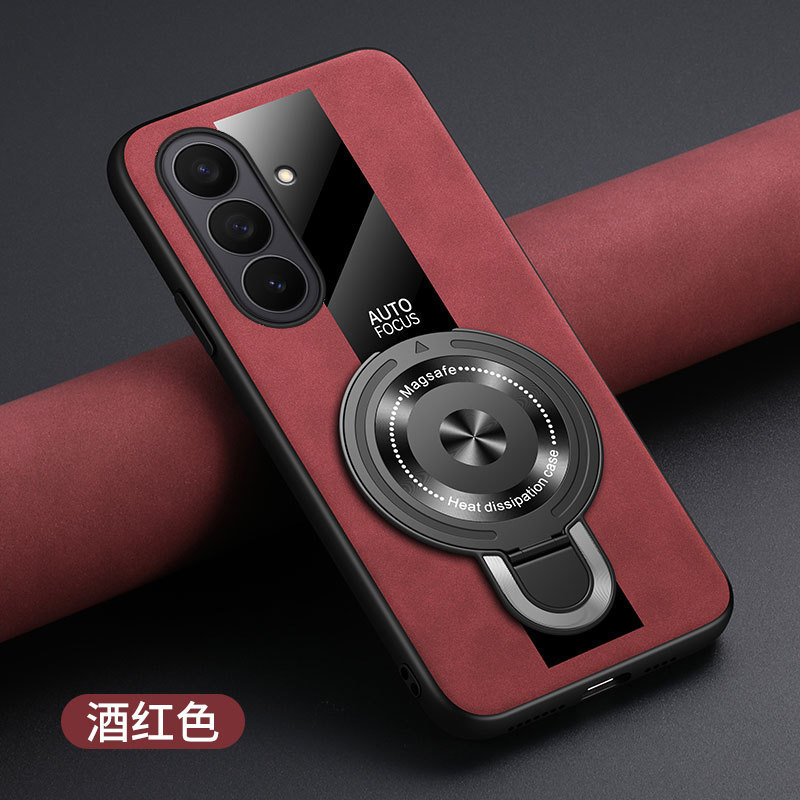 Burgundy [Porsche-Sheep Leather] + U-Shield Bracket