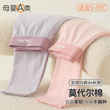 女童秋裤A类棉莫儿童保暖裤内穿衬裤25年秋冬季新款女孩打底裤子