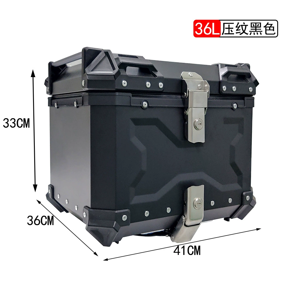 Мотоцикл из алюминиевого сплава хвостовой ящик 36L багажник мотоцикла ящик для хранения большой емкости хвостовой ящик