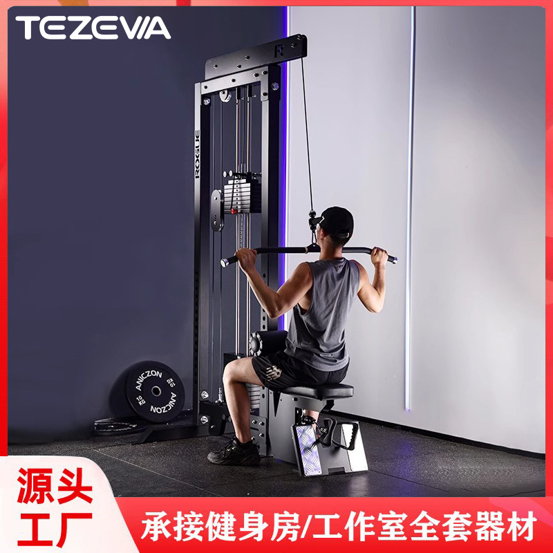 gimnasio comercial unilateral entrenador de pájaros de vuelo alta posición sentada pull-down espalda ejercicio muscular equipo de fitness integral