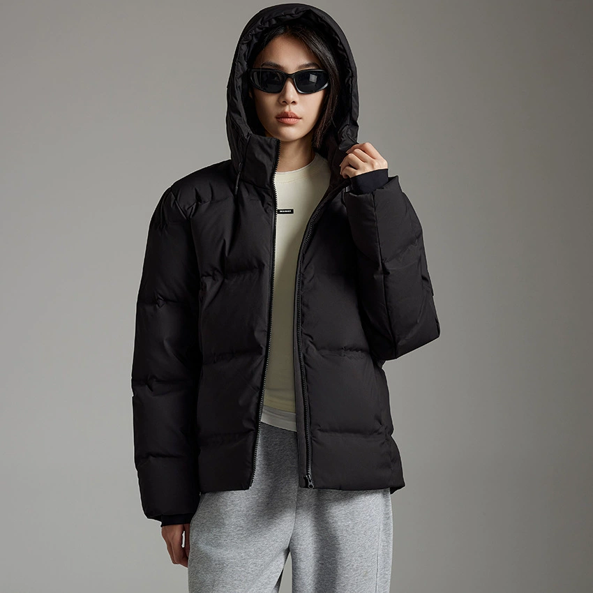 Velvet climbing travel short elite winter down jacket for beloved with hood, duck down
