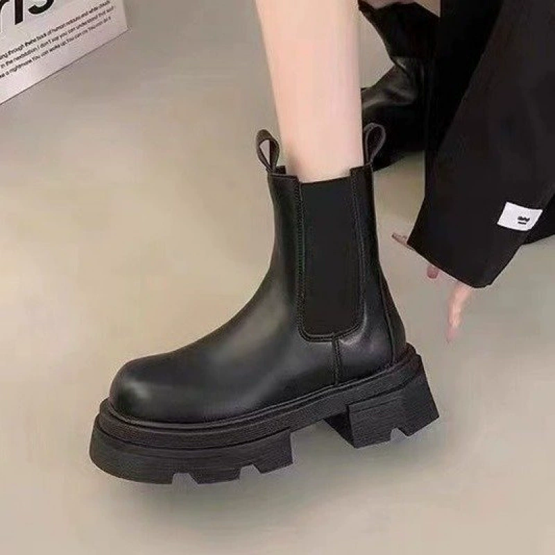 Winter warm boots platform, chelsea for leisure