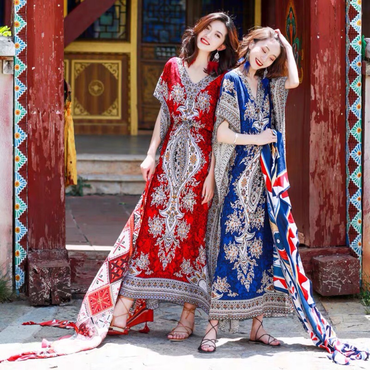 ethnic beach dress