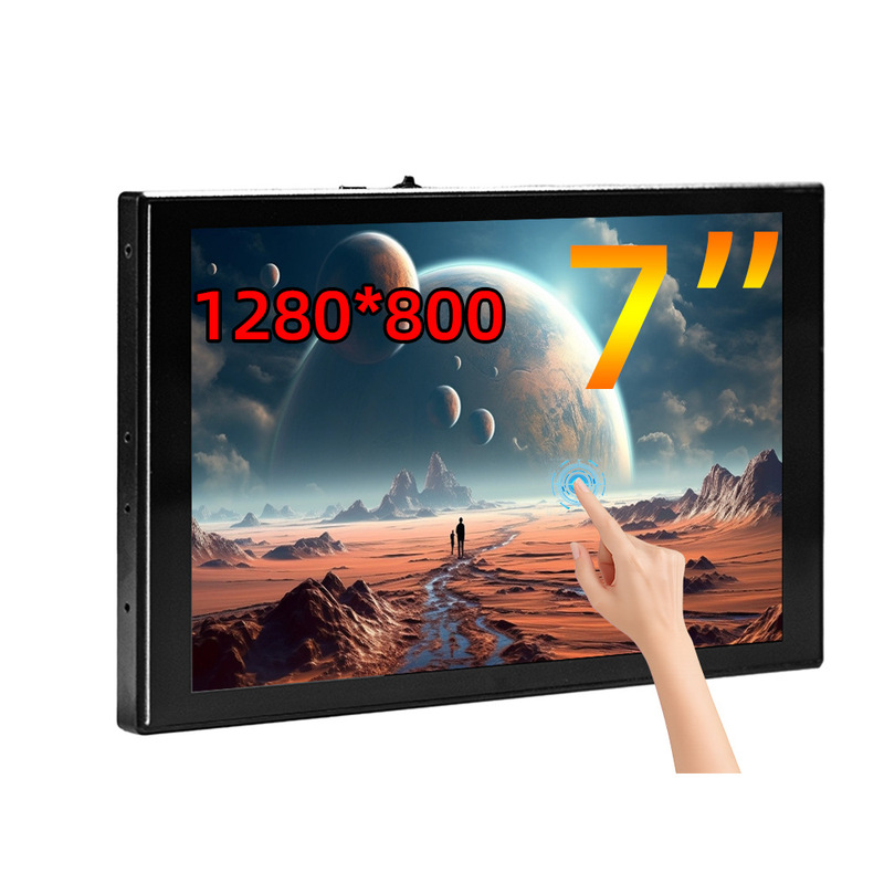 7inch Touchscreen Portable Display 1280*800P Raspberry Pi Switch/Ps5 Laptop Extended Monitor Cross-Border 7inch Touchscreen Portable Display 1280*800P Raspberry Pi Switch/Ps5 Laptop Extended Monitor Cross-Border
