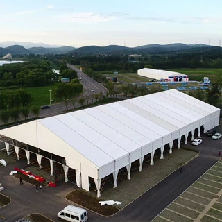 定制人字顶户外大型展览铝合金帐篷 商用赛事活动仓储篷房