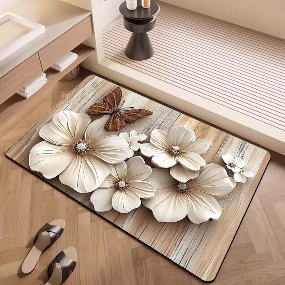 Alfombras de suelo de baño de generación de Temu transfronterizas almohadillas de absorción de agua y antideslizantes de baño de sentido superior almohadillas de barro de diatomeas image 22