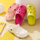 Qida Shun New Fashionable Men's and Women's Hole Shoes Summer Beach Shoes Couple's Dual-Use Sandals Ventilated Baotou Garden Shoes
