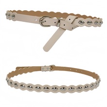 外贸原单 SHEIN TEMU AMAZON 女士腰带  铆钉百搭皮带收腰束腰